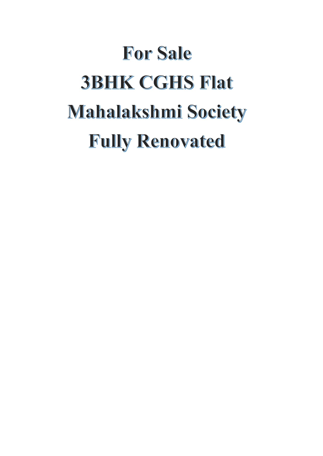 CGHS Society Flat in Mahalakshmi Apartment in Sector 43, Gurgaon
