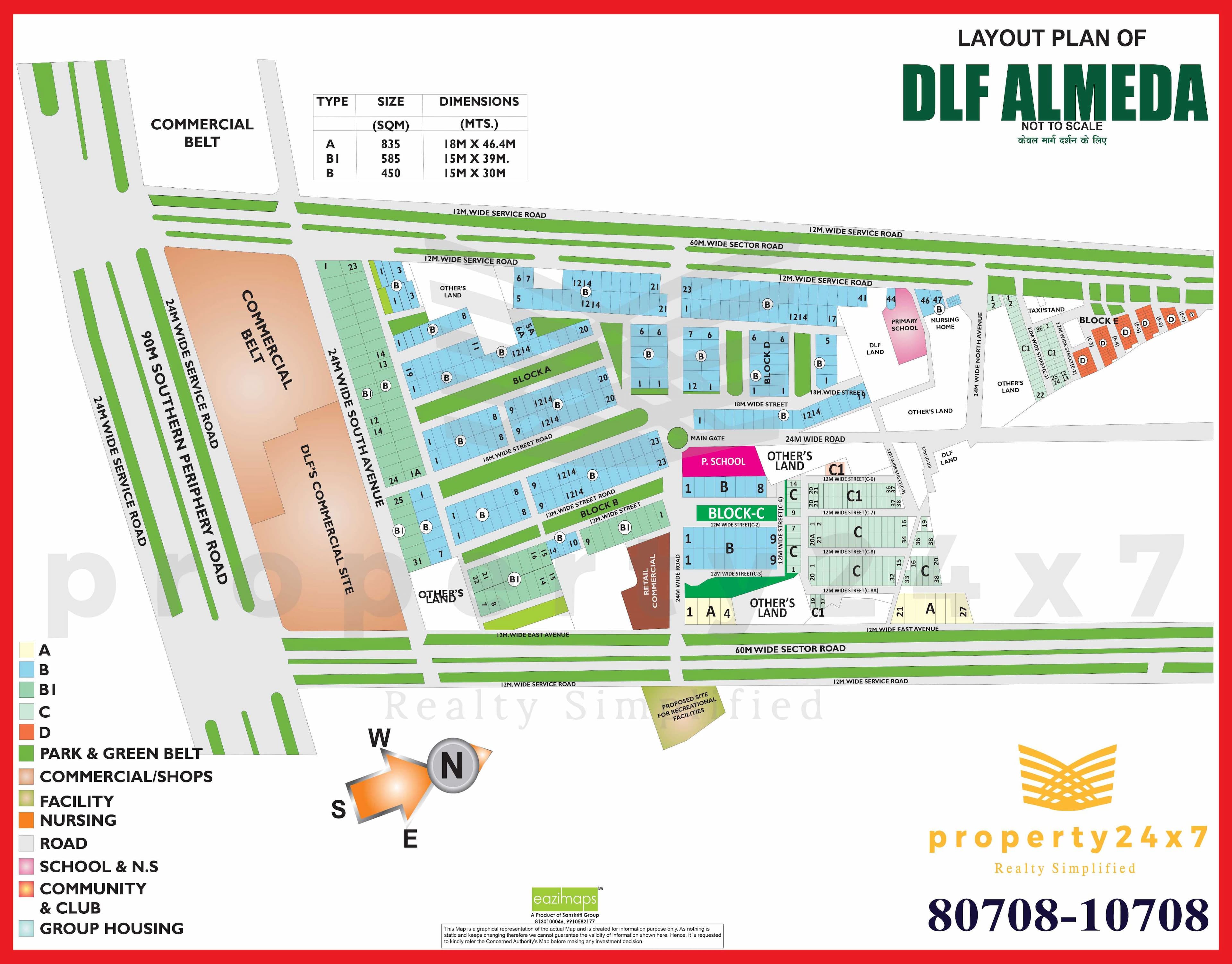 540Sq.Yd Plot For Sale in DLFALMEDA Gurgaon