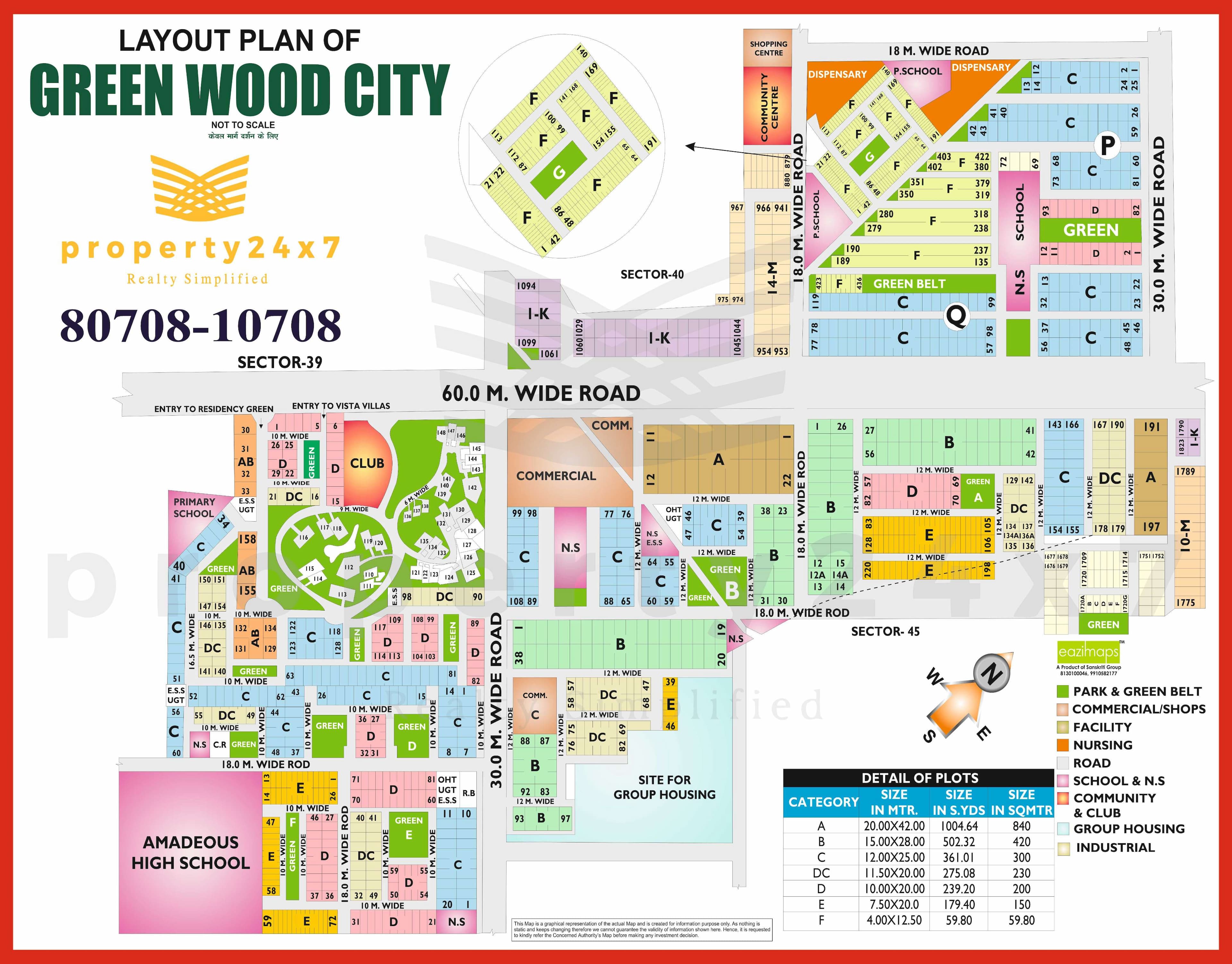 500Sq.Yd Plot For Sale in GREENWOOD CITY  Gurgaon 