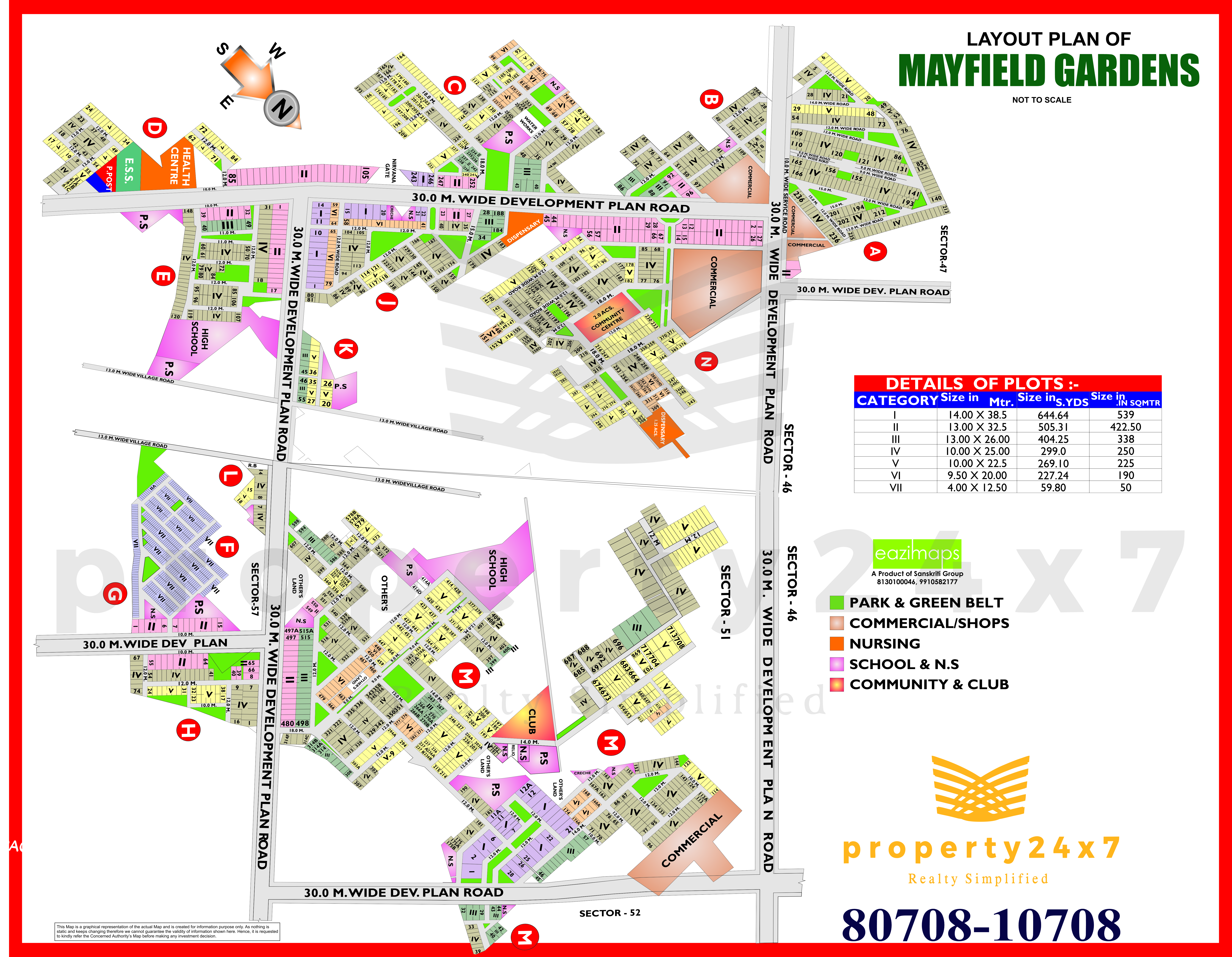 Park Facing 253 Sq Yd Plot for Sale in Mayfield Garden in Gurugram