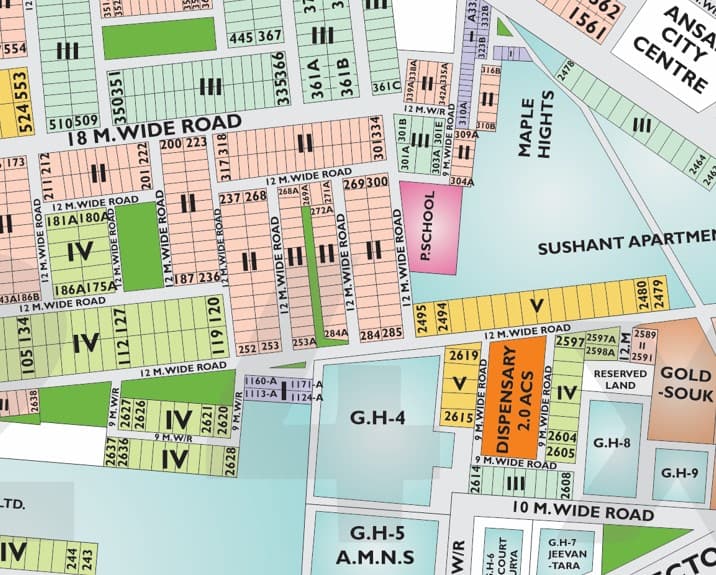 215 Sq Yd Plot for Sale in Sushant Lok Phase 1 Gurgaon