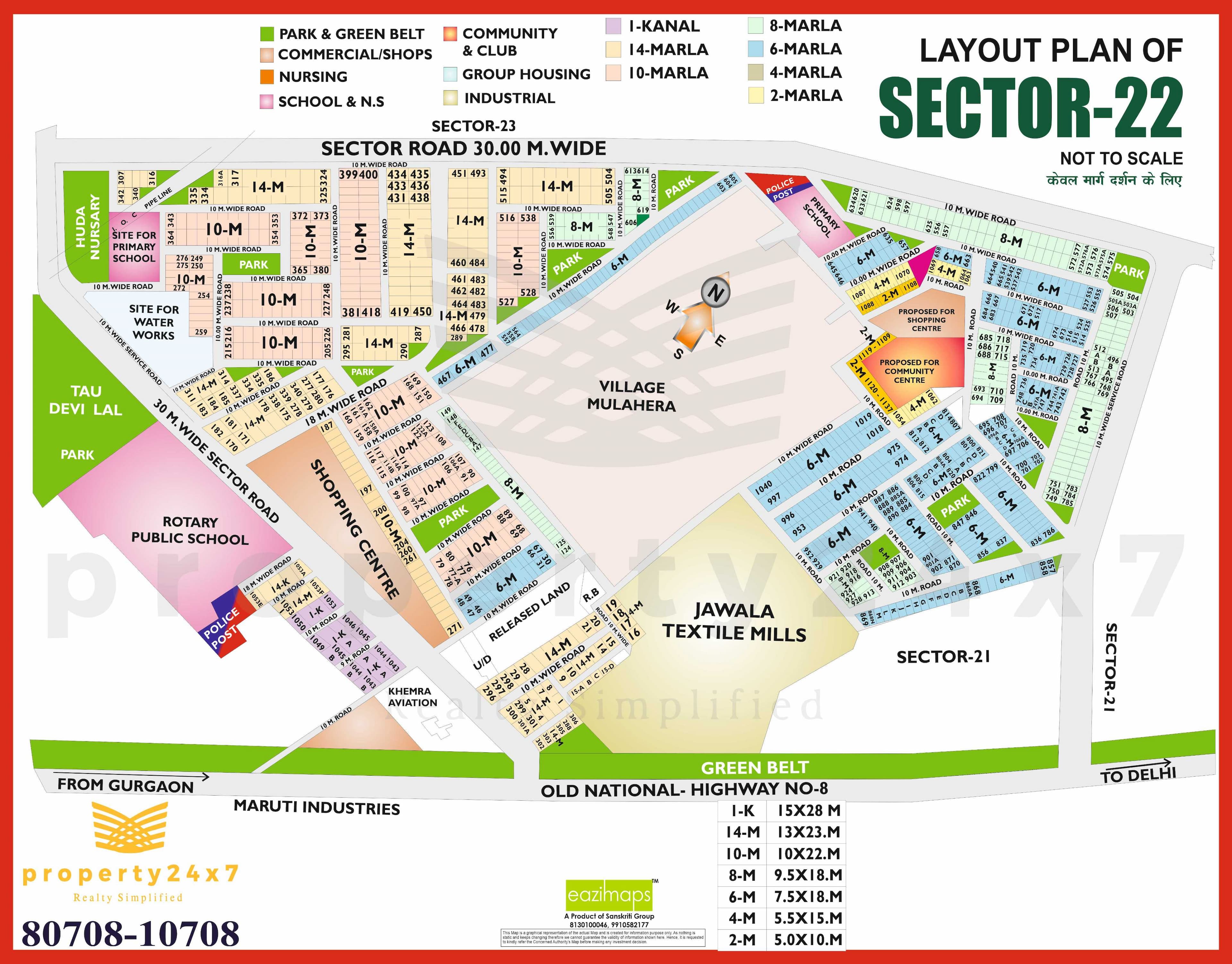 1 Kanal ( 502 Sq Yd ) Plot For Sale in Sector 22 Gurgaon